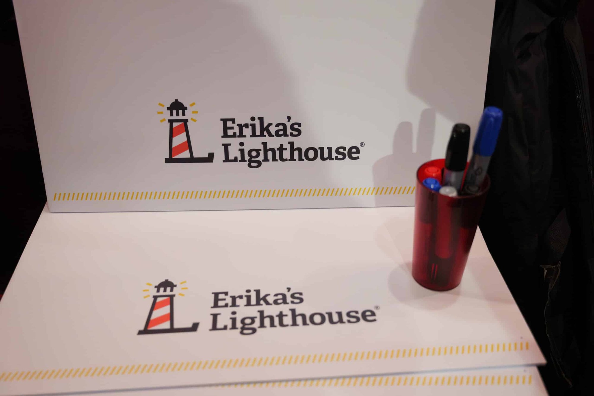 Erika's Lighthouse signs